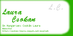 laura csokan business card